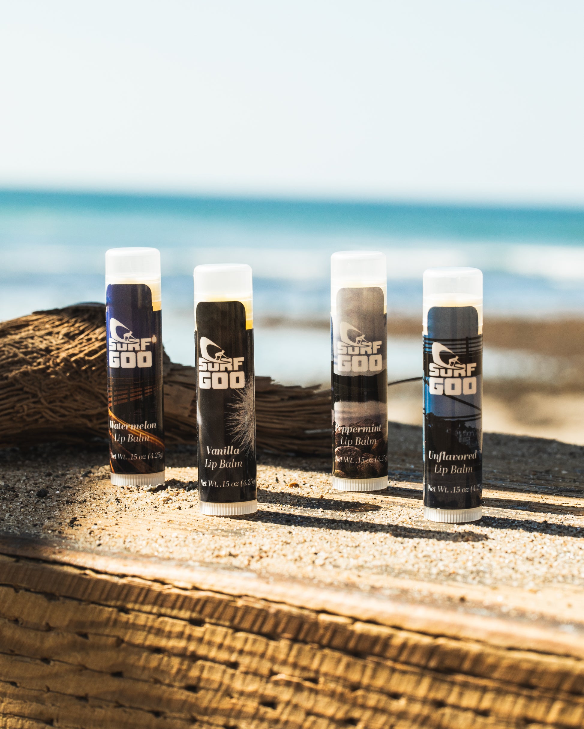 Lip Balm 4 Pack Variety – natural moisturizing lip balm set for soft lips.